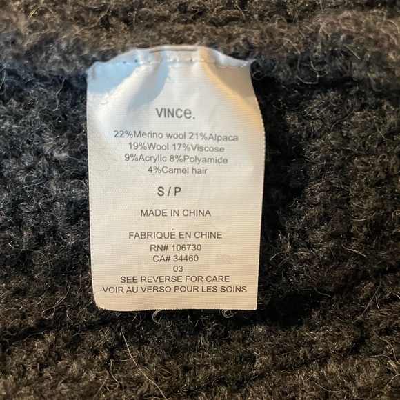 Vince fisherman/cable knit crew neck sweater - Picture 9 of 9